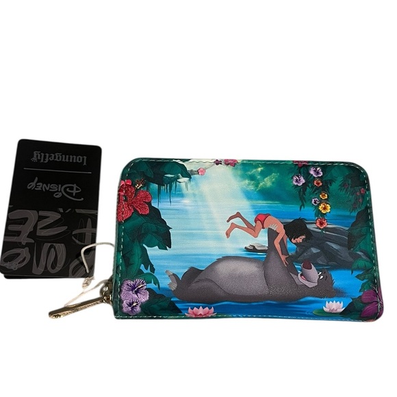 Loungefly Disney Jungle Book Bare Necessities Zip Around Wallet - Picture 2 of 7